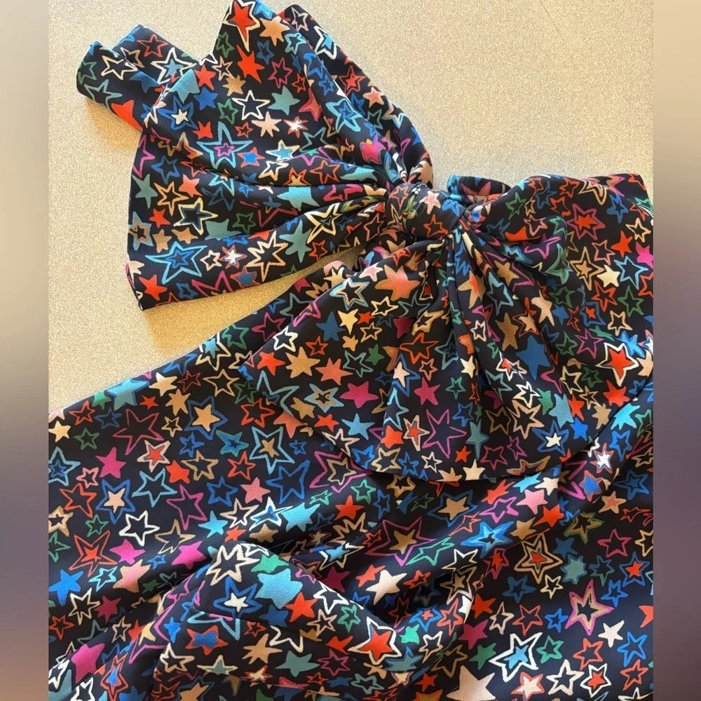 J. Crew One Shoulder Top in Kaleidoscope Star Print
